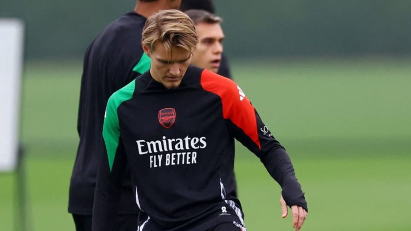 Martin Odegaard returns to training ahead of Inter Milan clash